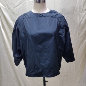 ODEEH Women Blue Navy Blouse Top Size 32 US XS/S EUC